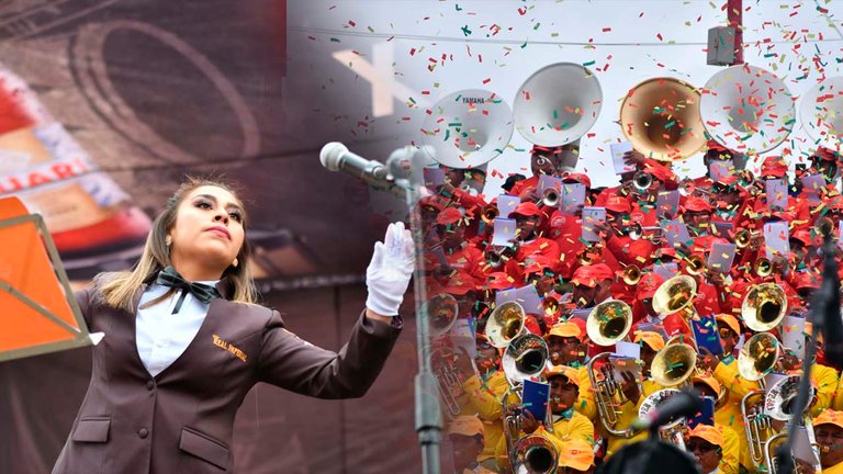 Romané, la joven que dirigió a casi 6 mil músicos en el Festival de Bandas de Oruro