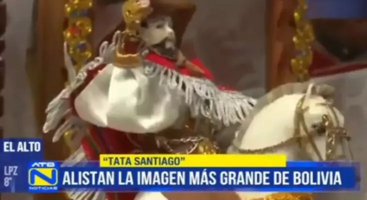 El Alto: Alistan la imagen más grande del apóstol Santiago en Bolivia