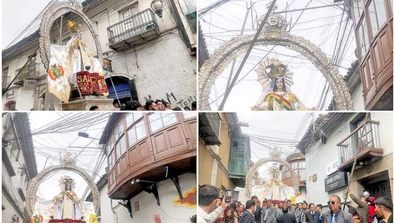 Potosí: le piden a la Virgen de La Merced unidad para Bolivia